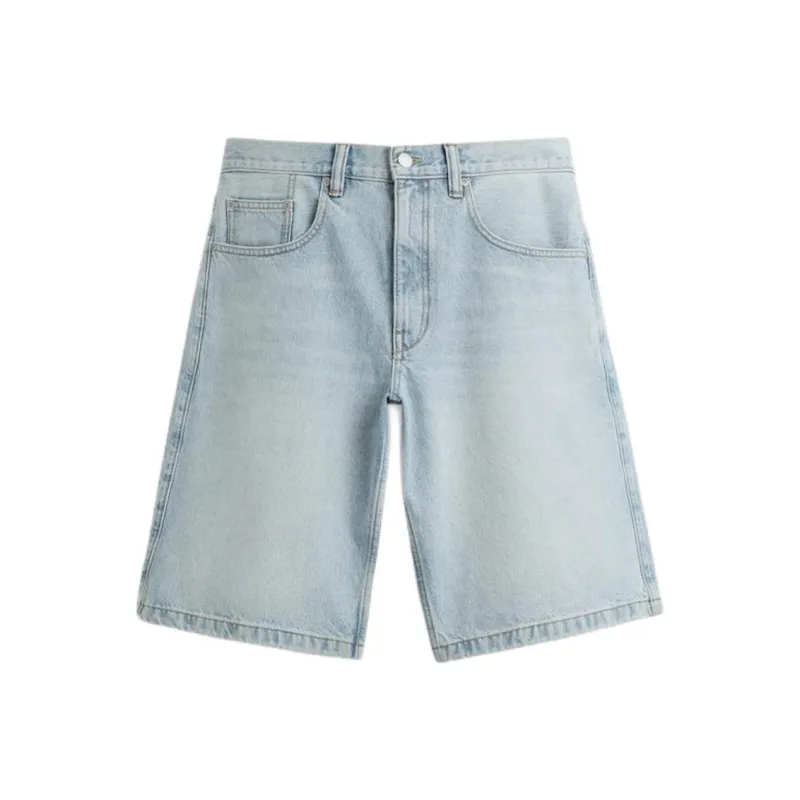 ZARA Denim Shorts Men's Light Blue-0