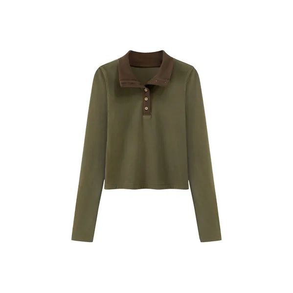 CHUU T Shirts Women's Mustard Green-0