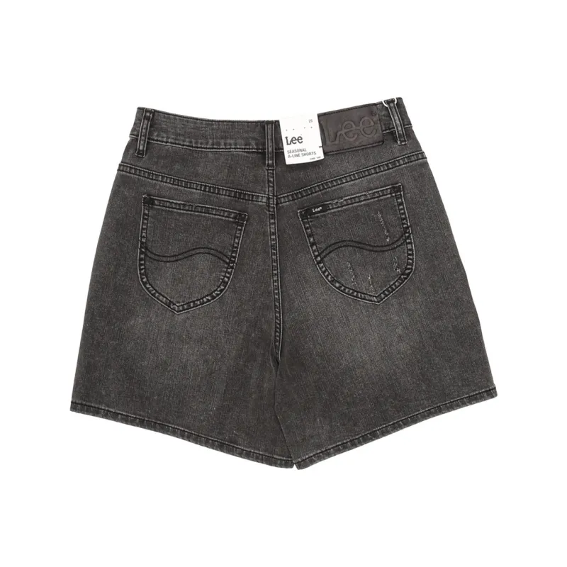 Lee Denim Shorts Women's Black Gray-1