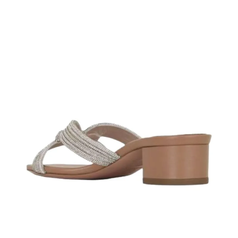 AQUAZZURA Slide Slippers 3.5cm Women's Champagne-3
