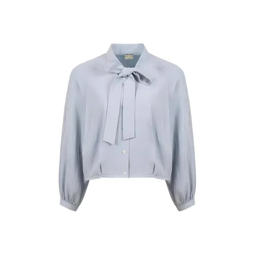 Omont Shirts Women's Blue Cloud