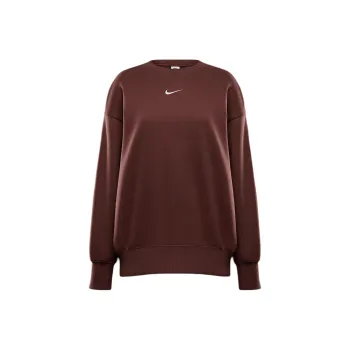 Nike Sportswear Phoenix FleeceSwoosh FW24 Sweatshirt Women's Red Brown