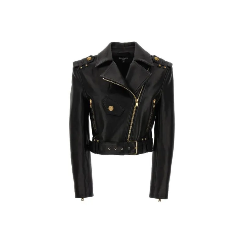 BALMAIN Biker Belted Jacket-0