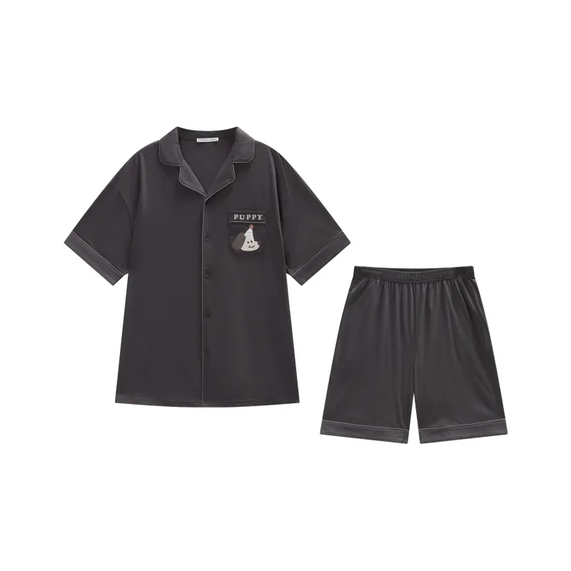 GUKOO Pajama Set Men's Smoke Gray-0