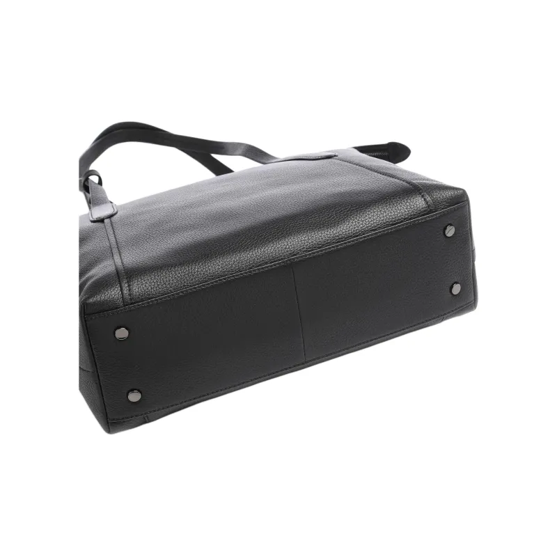 RADLEY Cow Leather Tote Bag Shopping Bag Handbag Shoulder Bag Large Size Unisex Black-3