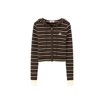 CHUU Knitwear Women's Coffee Stripes
