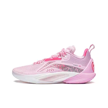 LiNing Speed 10 Cushioning, Slip Resistant, Abrasion Resistant, Breathable Low Top Basketball Shoes Men's Pink