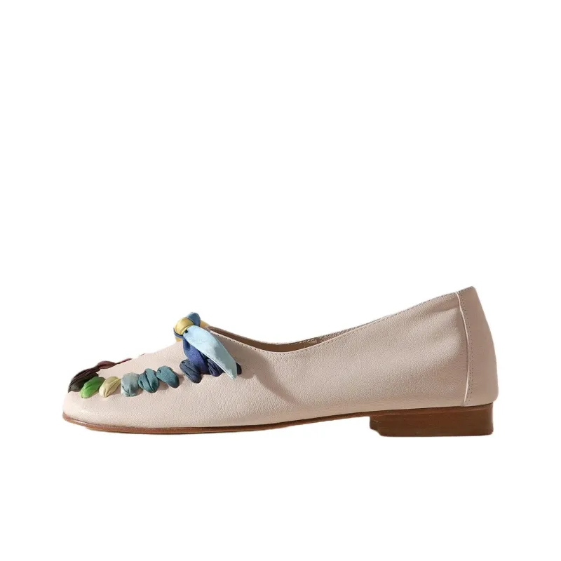 Hereu JULIOL FOULARD Casual Single Shoes Women's White-0