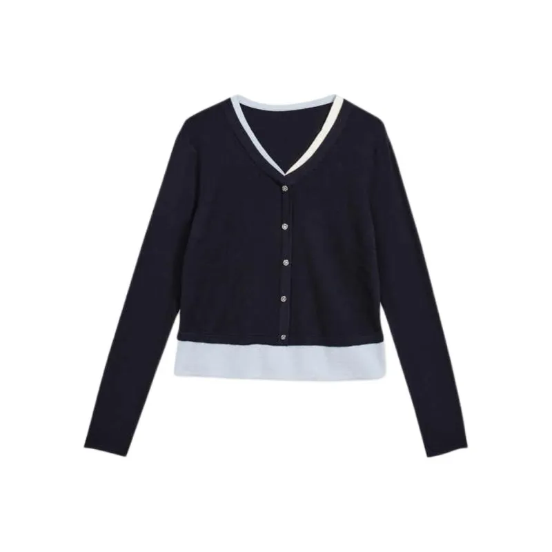 Yiner Knitwear Women's Navy Blue-0