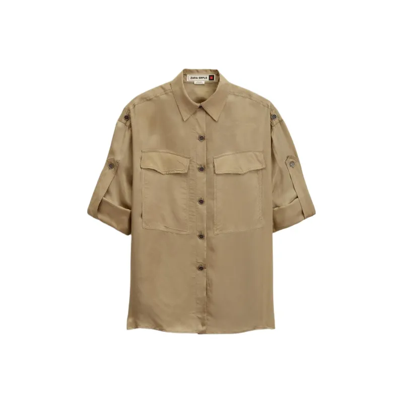 ZARA Shirts Women's Moss Green-0