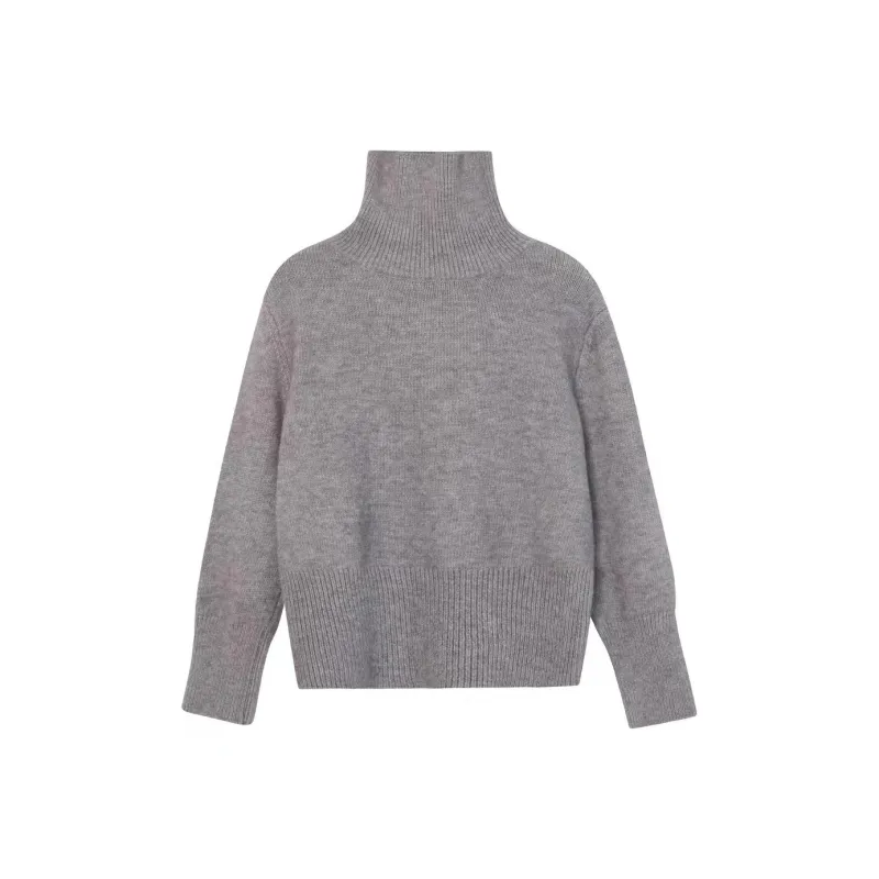 The King And The Nightingale Minimalist Style Basic Turtleneck Pullover Knitwear Women's-12