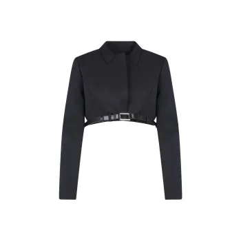 COPERNI Belted Cropped Jacket 'Black'