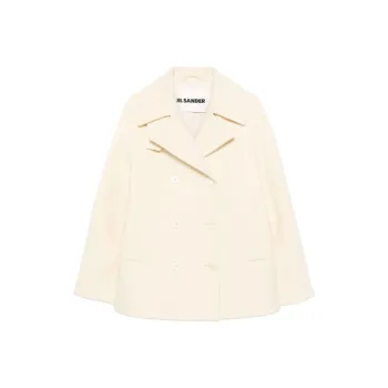JIL SANDER Double Breasted Relaxed Fit Coat