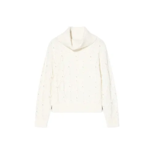 YINER GoodLand Knitwear Women's Ecru