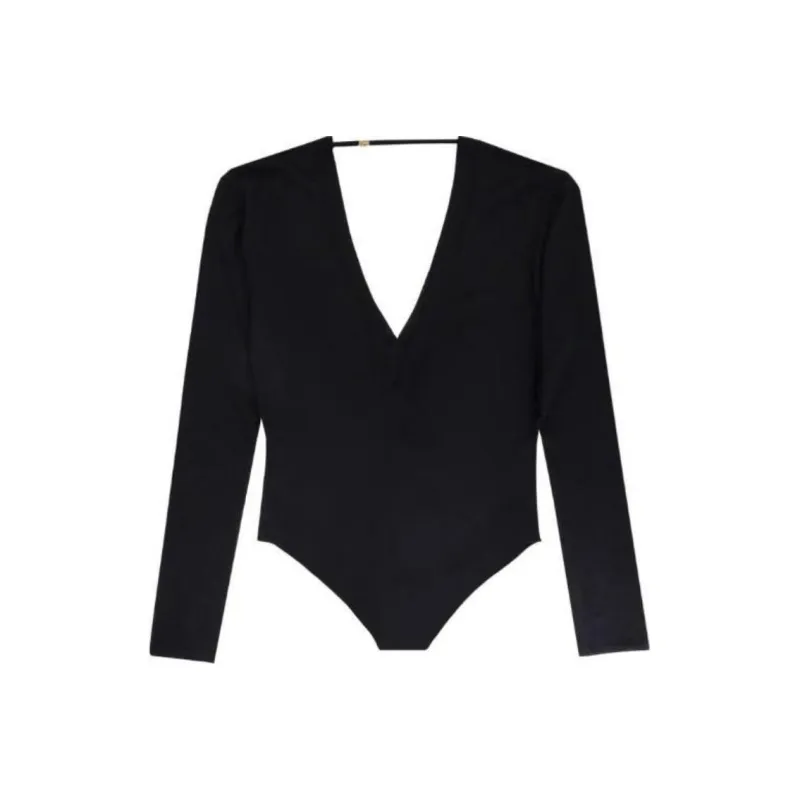 SAINT LAURENT V Neck Long Sleeved Top-0