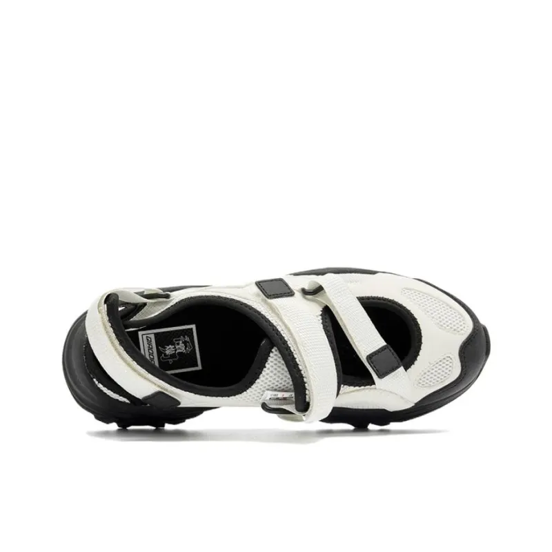 QIAODAN Slip Resistant, Abrasion Resistant, Anti Collision River Trekking Shoes Women's White Black-3