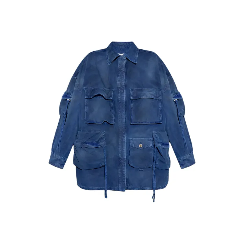 The Attico Fern Washed Short Coat-0