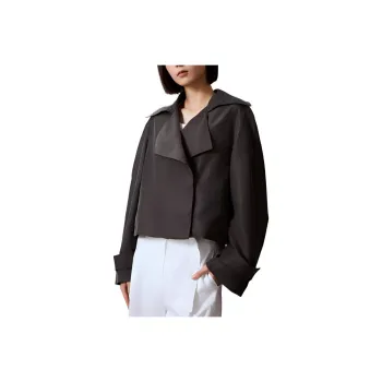 CALVIN KLEIN Jackets Coats Women's Iron Brown