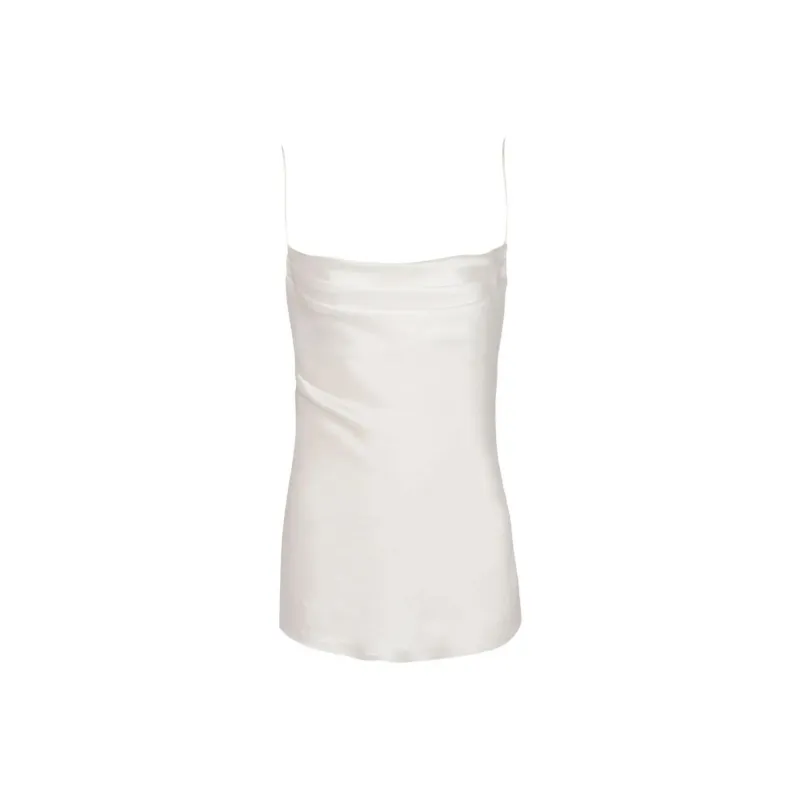 BALMAIN Draped Satin Top-0
