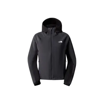 THE NORTH FACE WOMEN'S ATHLETIC OUTDOOR SOFTSHELL HOODIE Jackets Coats Women's Asphalt Gray