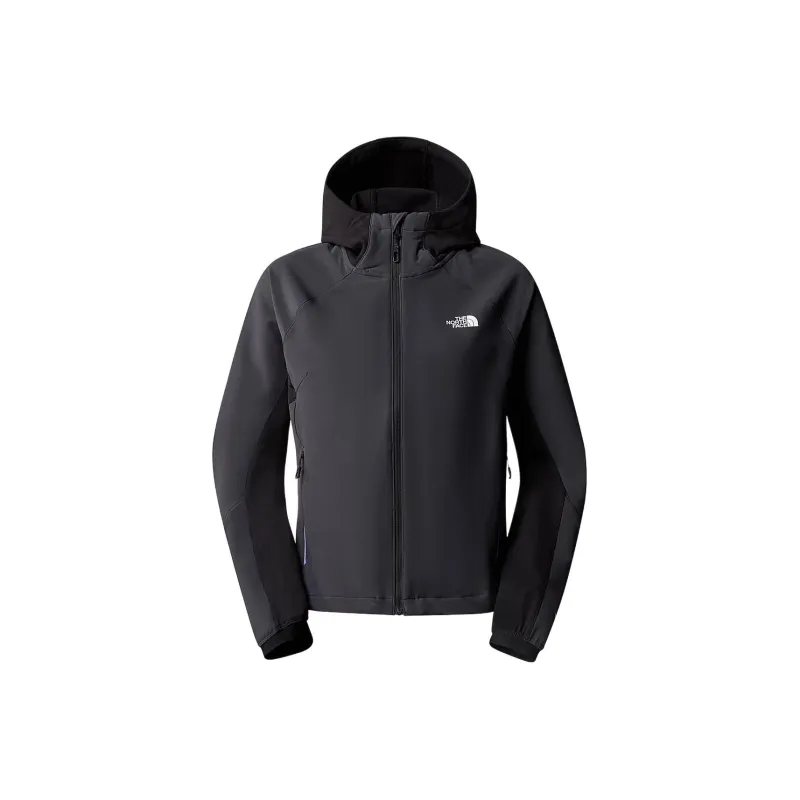 THE NORTH FACE WOMEN'S ATHLETIC OUTDOOR SOFTSHELL HOODIE Jackets Coats Women's Asphalt Gray-0
