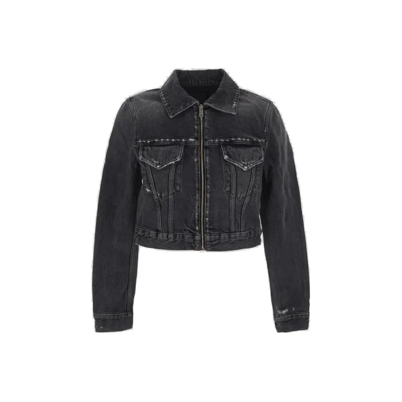 Givenchy Collared Zip Up Jacket-0
