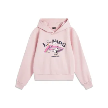 LiNing Sports Life Collection Sweatshirt Women's Light Crimson Pink
