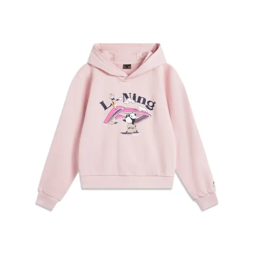 LiNing Sports Life Collection Sweatshirt Women's Light Crimson Pink