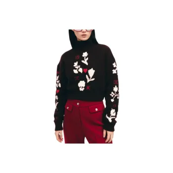 CHANEL NEIGE Skiing Collection COCO NEIGE Collection 24 Fall And Winter Cashmere Sweater Women's Dark Brown