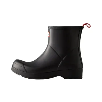 HUNTER Play Ankle Boots Men Black