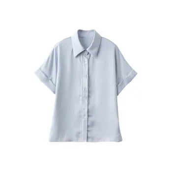 Huagaa Shirts Women's Haze Blue