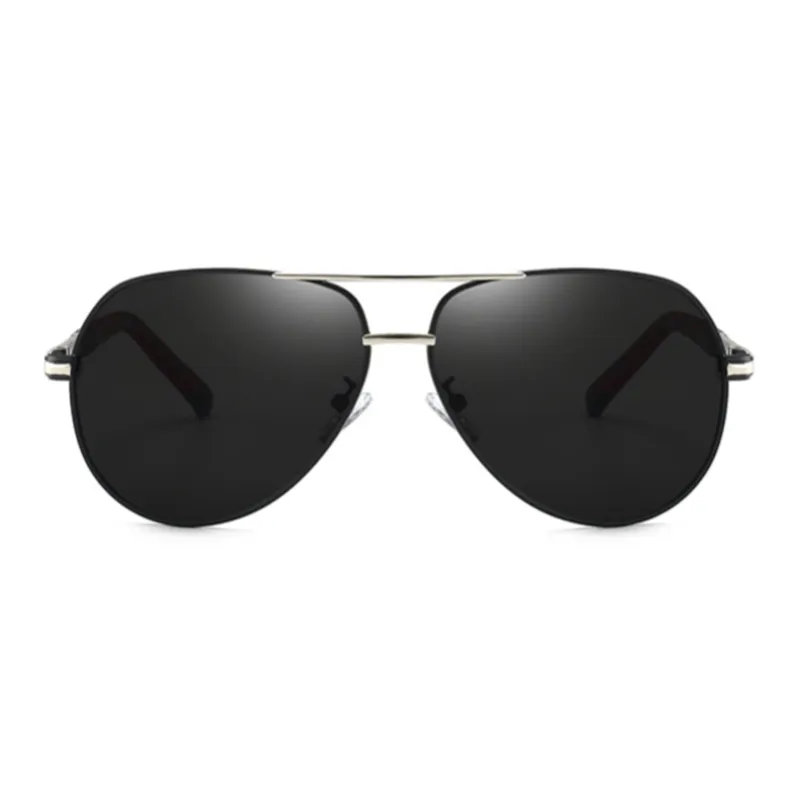 Thunder Pailong Alloy PC Aviator Sunglasses Men's Black, Silver, Gold-1