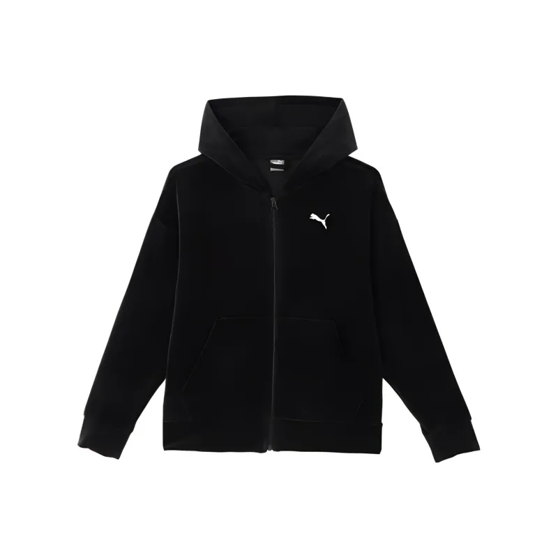 PUMA Hoodie VELOUR FULL ZIP Jackets Coats Women's Black-0