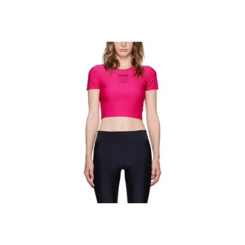 VERSACE JEANS COUTURE Logo print Cropped T shirt