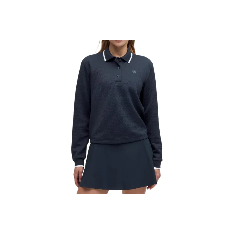 Lululemon TexturedLong Sleeve Polo Shirt Women's-3