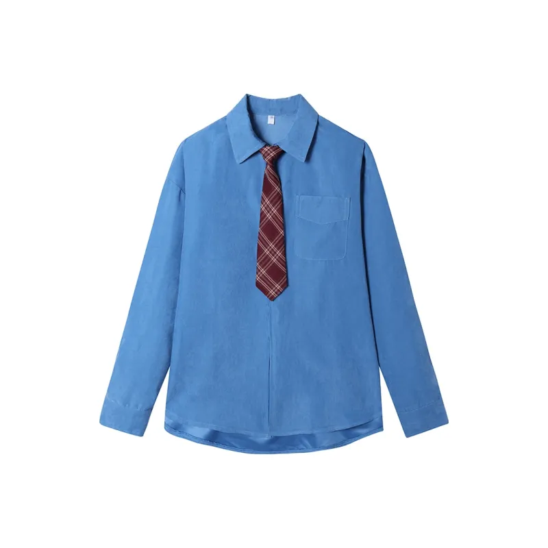 SLEEP AT 11 Shirts Women's Blue+Tie-0