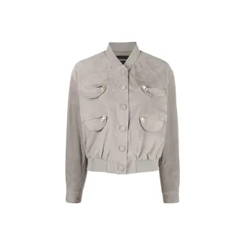 EMPORIO ARMANI Jackets Women's Light Gray