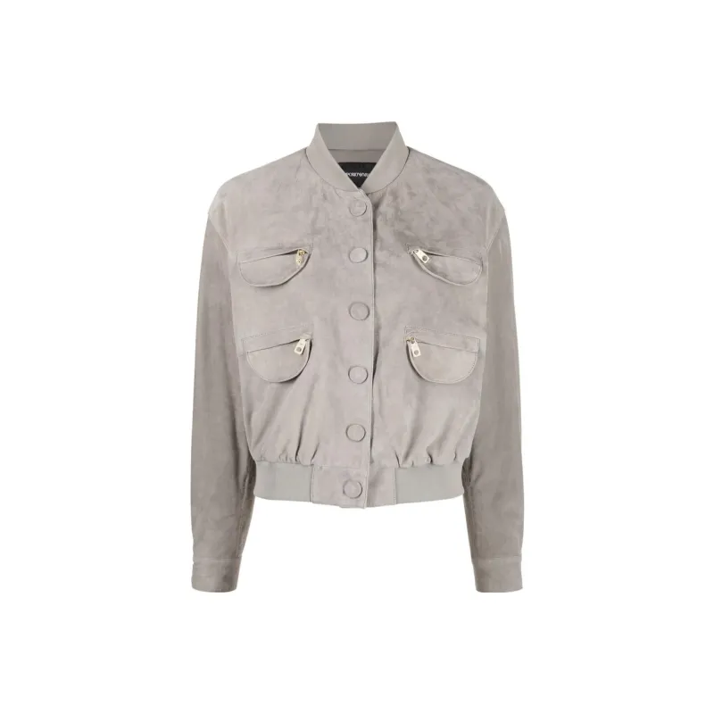 EMPORIO ARMANI Jackets Women's Light Gray-0