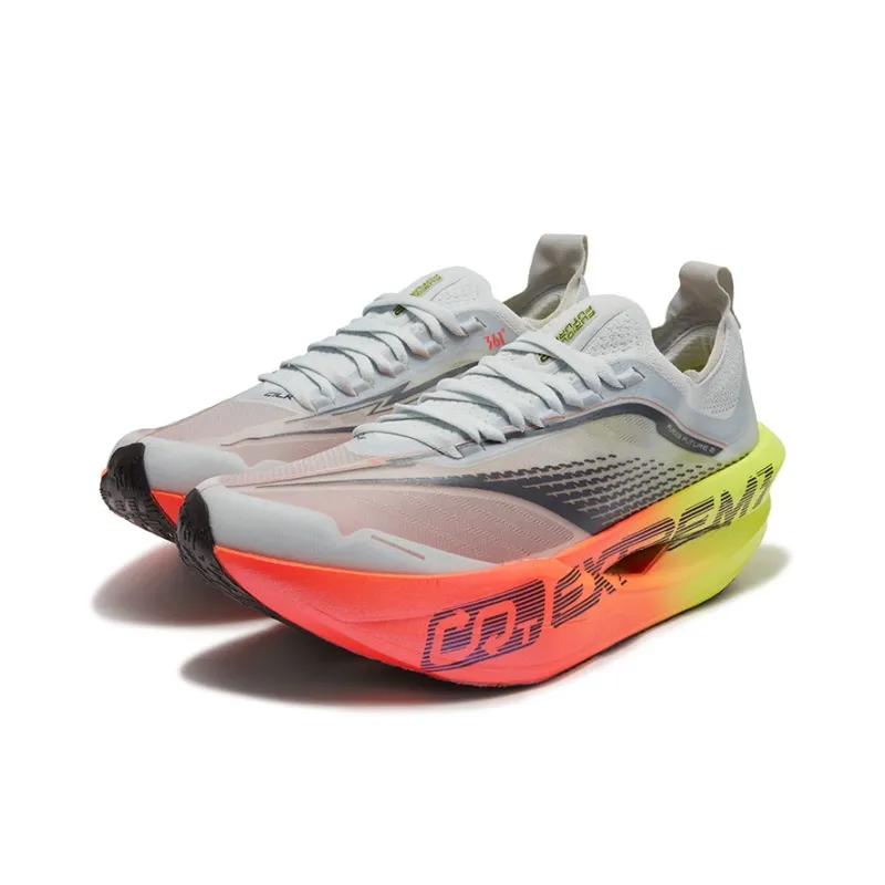 361° Cushioning, Slip Resistant, And Abrasion Resistant Low Top Casual Running Shoes Unisex Fluorescent Blaze Color-2