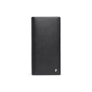 PIERRE CARDIN Cow Leather Wallet Men's Black
