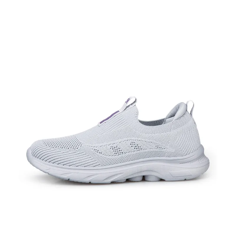 Kuding Elderly Shoes Soft Sole Comfortable Slip on Breathable And Lightweight Low Top Casual Shoes Unisex-0