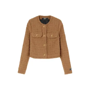 VERSACE Heritage Button Up Tweed Jacket