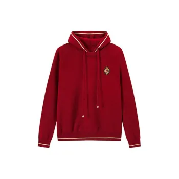 FINITY New Year Hooded Knitwear Women's Red