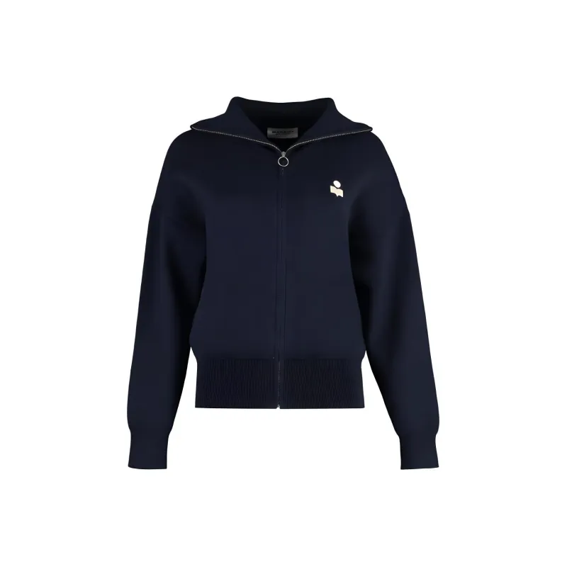 ISABEL MARANT ETOILE Axelle Zip Up Cardigan-0
