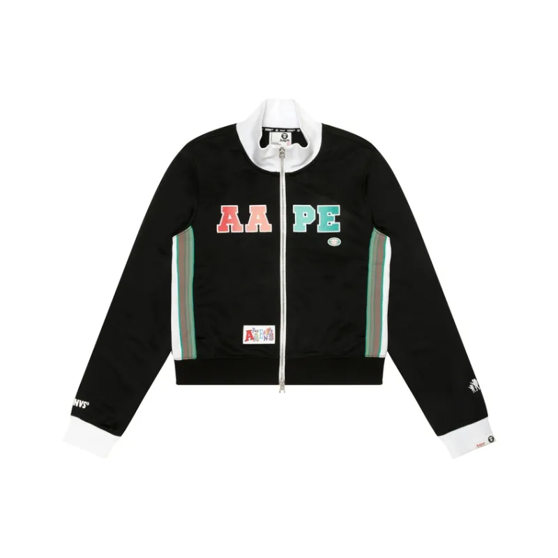 Aape Logo print Zipped Jacket-0