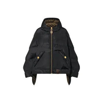 LOUIS VUITTON Monogram Accent Pillow Puffer Cape