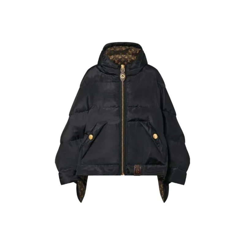 LOUIS VUITTON Monogram Accent Pillow Puffer Cape-0