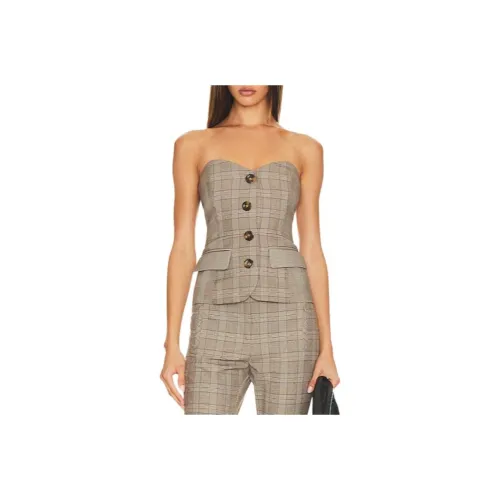 VERONICA BEARD Strapless Top Women's Brown