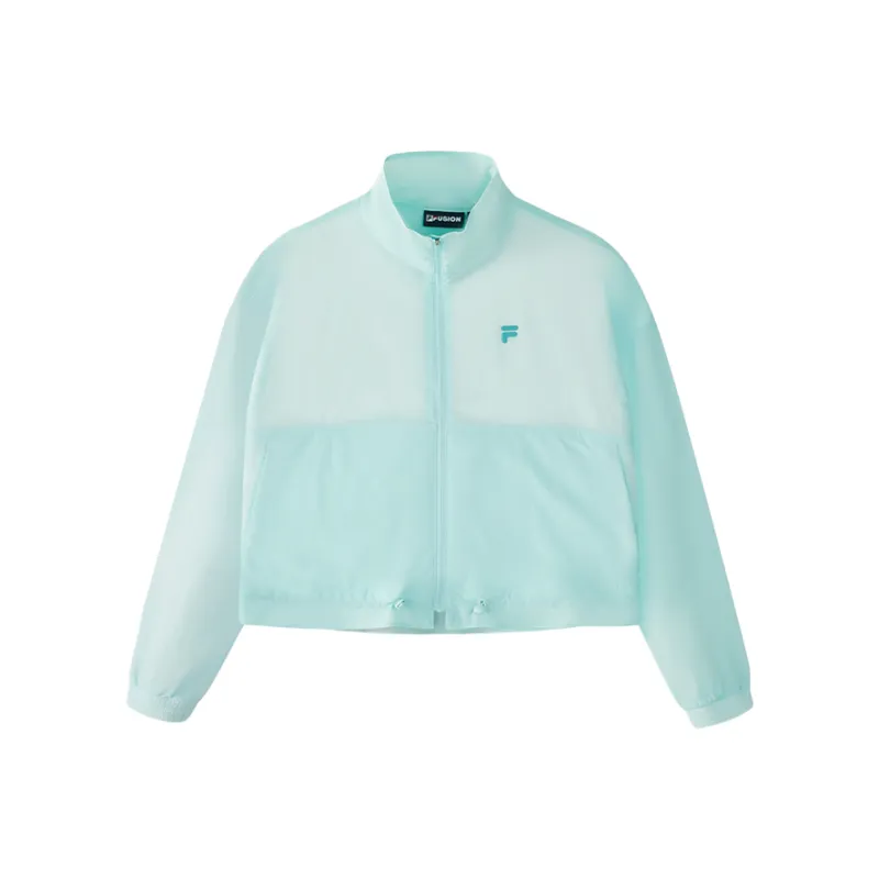 FILA FUSION Jacket Women's Light Aqua Blue-0