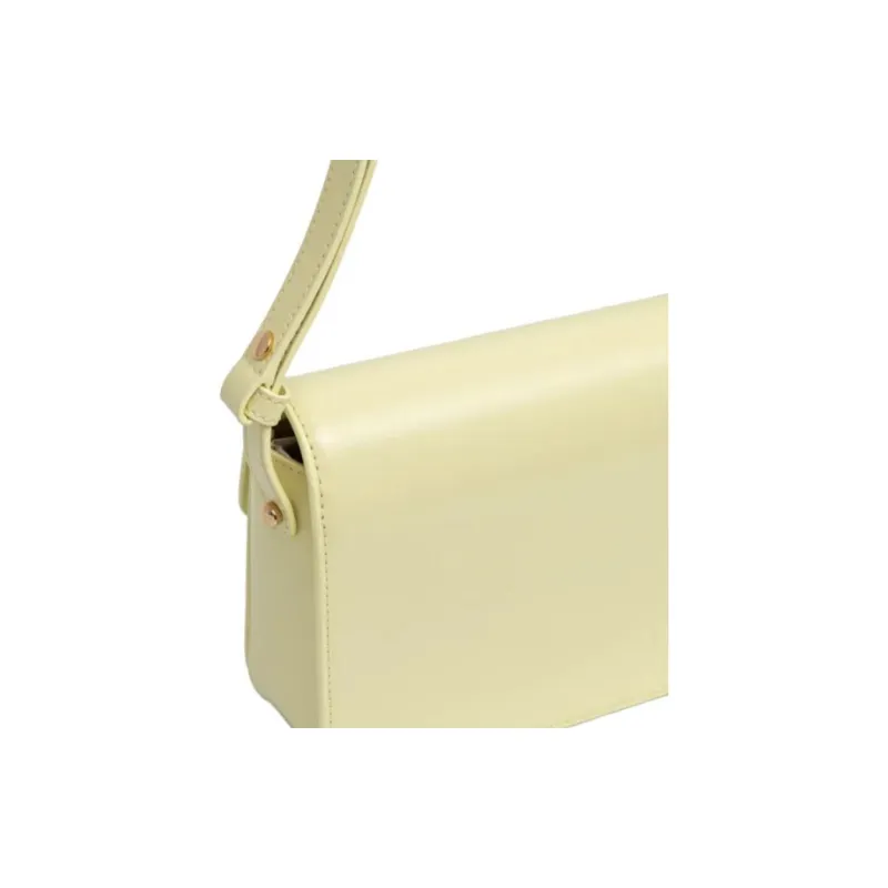 TORY BURCH Robinson Patent Leather Shoulder Bag, Crossbody Bag, Handbag Women's Yellow-4